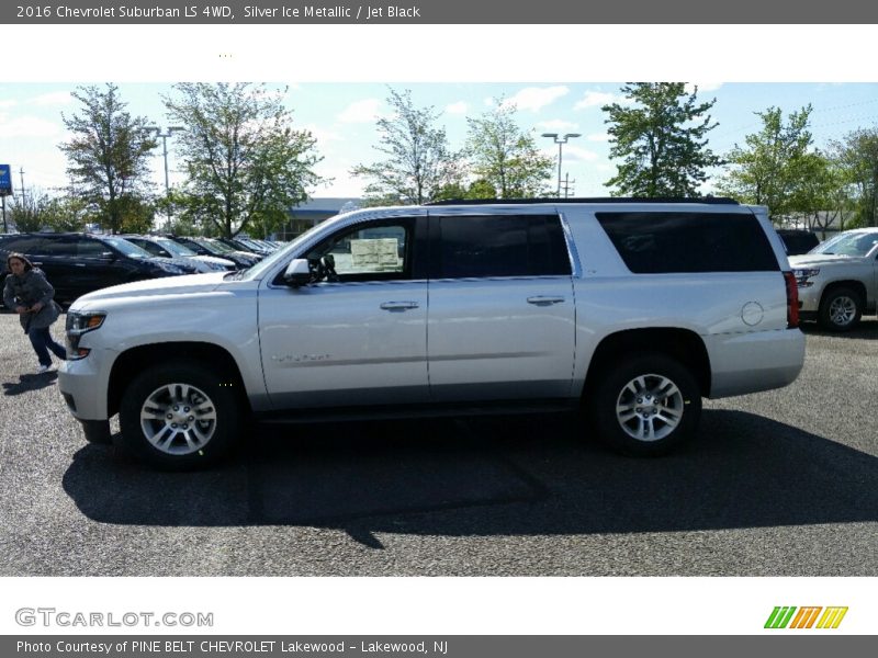 Silver Ice Metallic / Jet Black 2016 Chevrolet Suburban LS 4WD