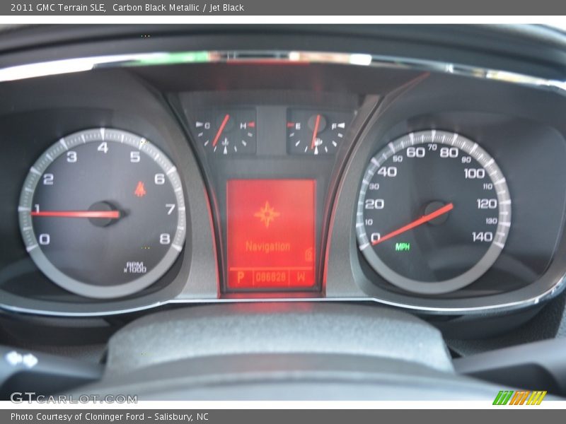 Carbon Black Metallic / Jet Black 2011 GMC Terrain SLE