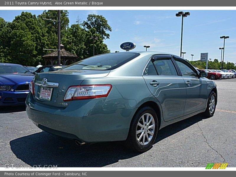 Aloe Green Metallic / Bisque 2011 Toyota Camry Hybrid