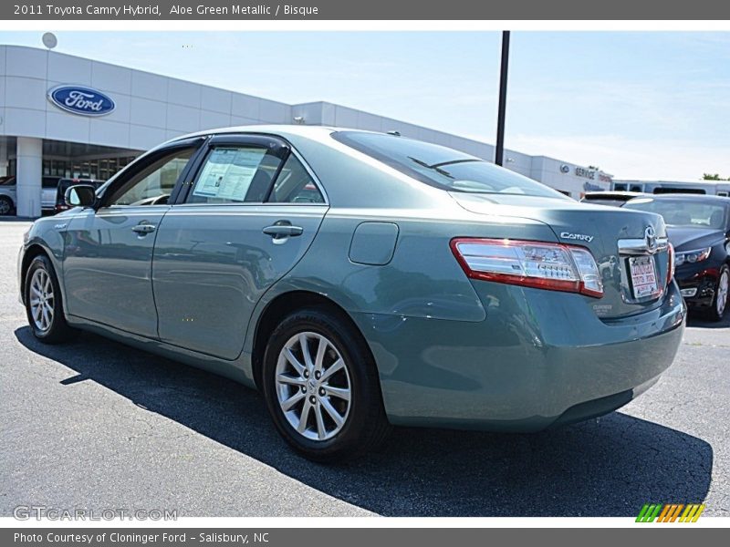 Aloe Green Metallic / Bisque 2011 Toyota Camry Hybrid
