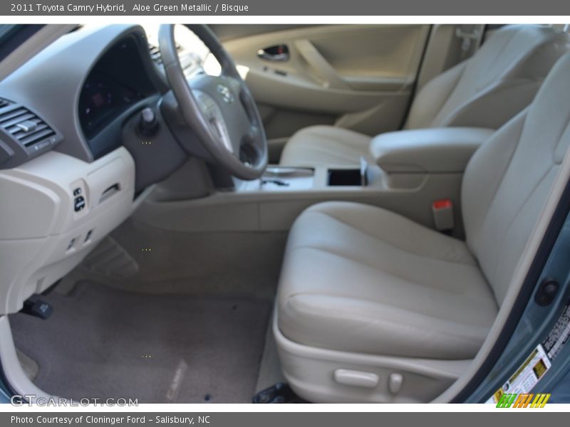 Aloe Green Metallic / Bisque 2011 Toyota Camry Hybrid