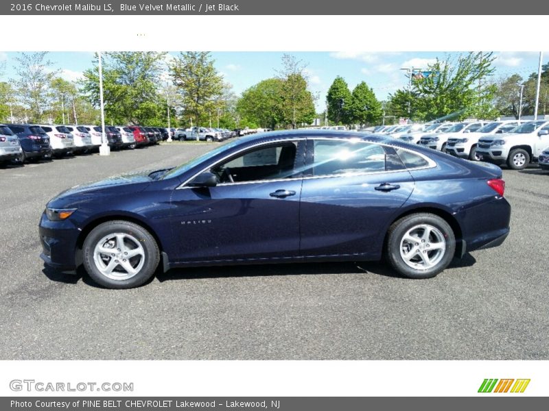 Blue Velvet Metallic / Jet Black 2016 Chevrolet Malibu LS