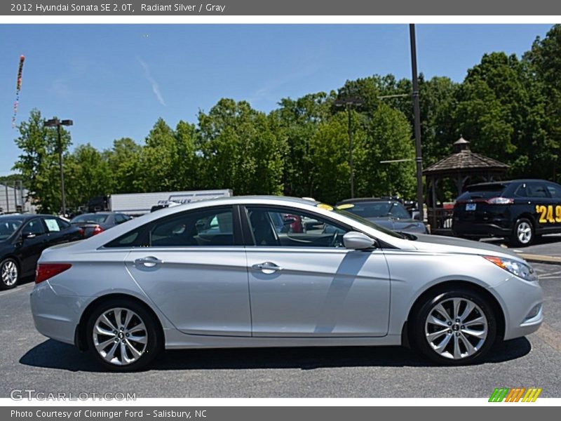 Radiant Silver / Gray 2012 Hyundai Sonata SE 2.0T