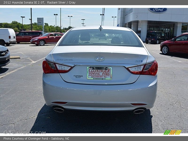 Radiant Silver / Gray 2012 Hyundai Sonata SE 2.0T