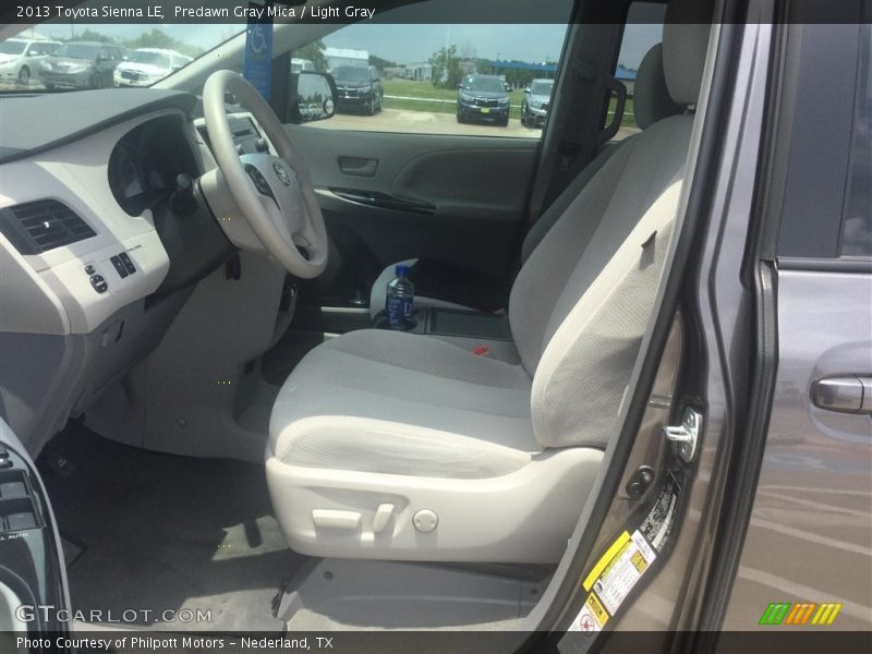Predawn Gray Mica / Light Gray 2013 Toyota Sienna LE