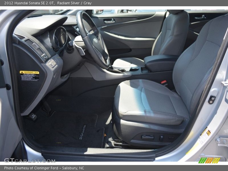 Radiant Silver / Gray 2012 Hyundai Sonata SE 2.0T