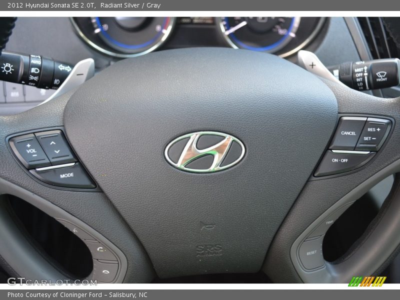 Radiant Silver / Gray 2012 Hyundai Sonata SE 2.0T