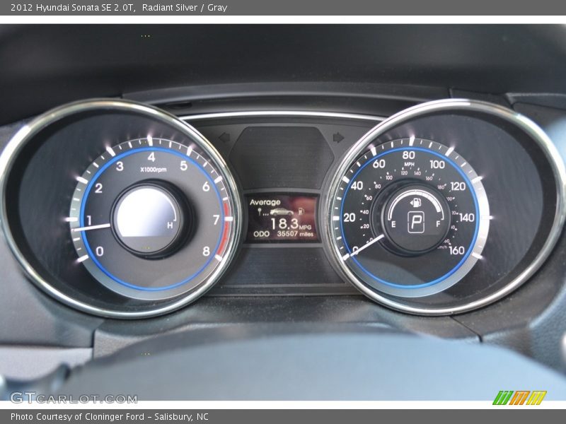 Radiant Silver / Gray 2012 Hyundai Sonata SE 2.0T