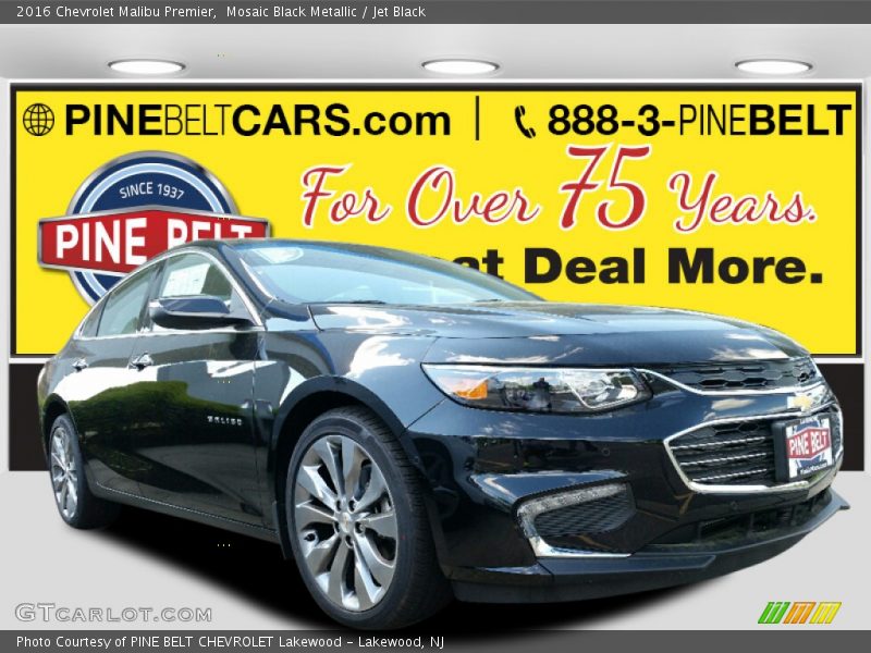 Mosaic Black Metallic / Jet Black 2016 Chevrolet Malibu Premier