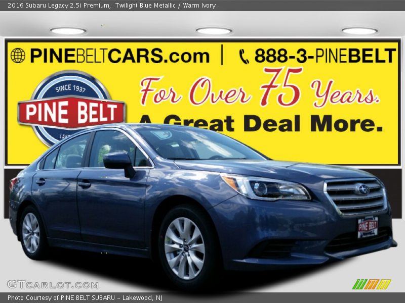 Twilight Blue Metallic / Warm Ivory 2016 Subaru Legacy 2.5i Premium
