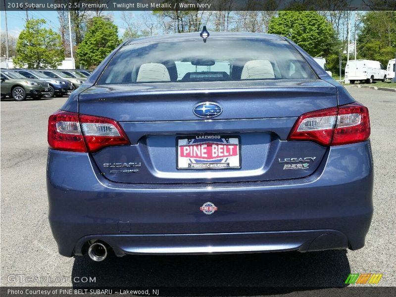 Twilight Blue Metallic / Warm Ivory 2016 Subaru Legacy 2.5i Premium