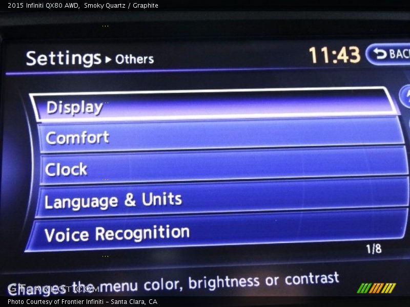 Smoky Quartz / Graphite 2015 Infiniti QX80 AWD