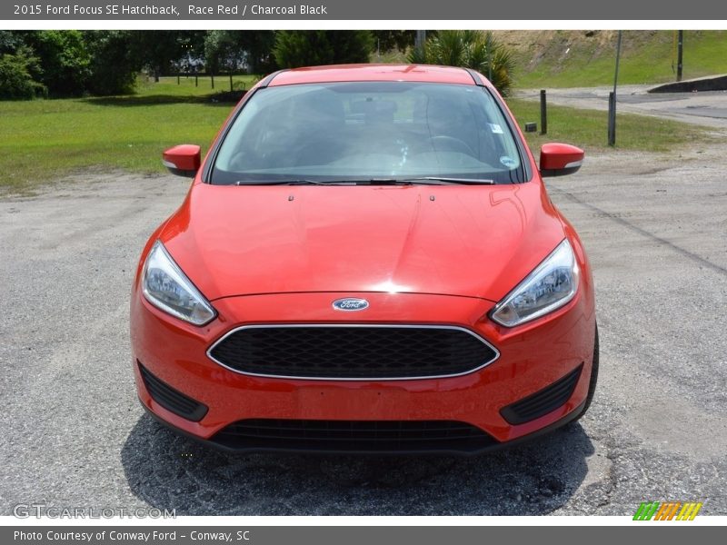 Race Red / Charcoal Black 2015 Ford Focus SE Hatchback