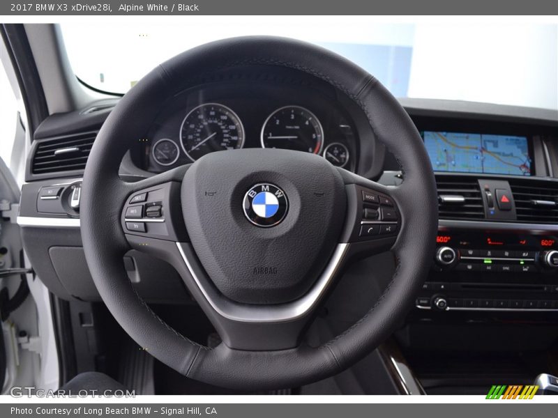 Alpine White / Black 2017 BMW X3 xDrive28i