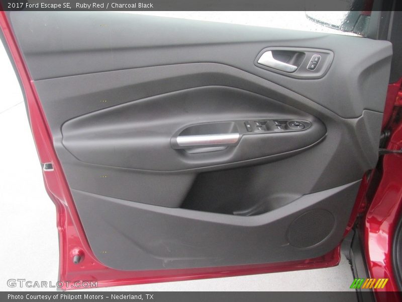 Ruby Red / Charcoal Black 2017 Ford Escape SE