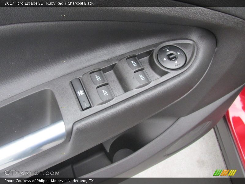 Ruby Red / Charcoal Black 2017 Ford Escape SE