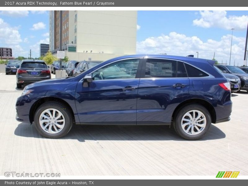 Fathom Blue Pearl / Graystone 2017 Acura RDX Technology