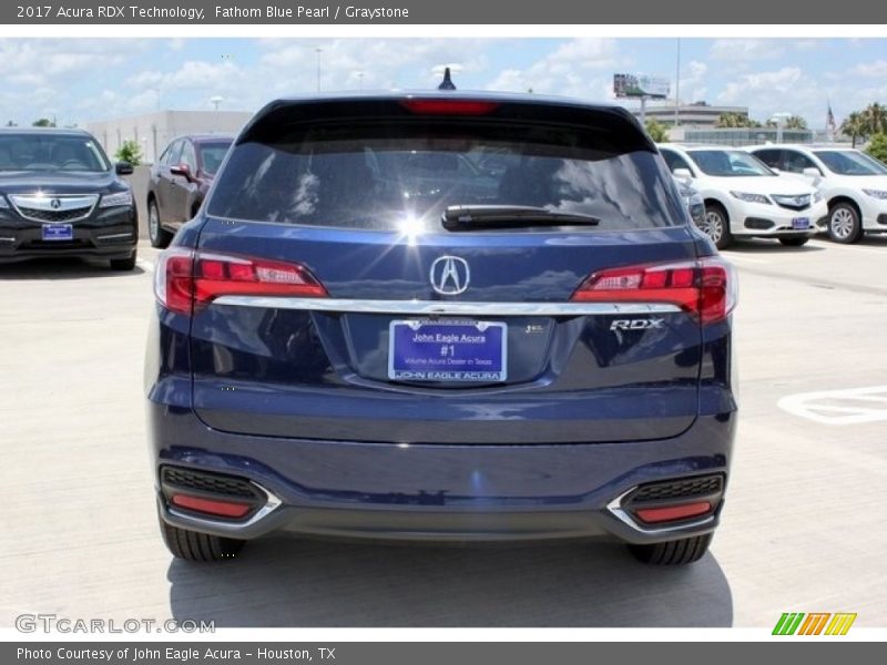 Fathom Blue Pearl / Graystone 2017 Acura RDX Technology