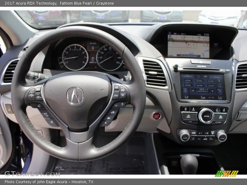 Fathom Blue Pearl / Graystone 2017 Acura RDX Technology