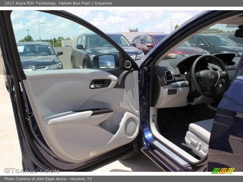 Fathom Blue Pearl / Graystone 2017 Acura RDX Technology