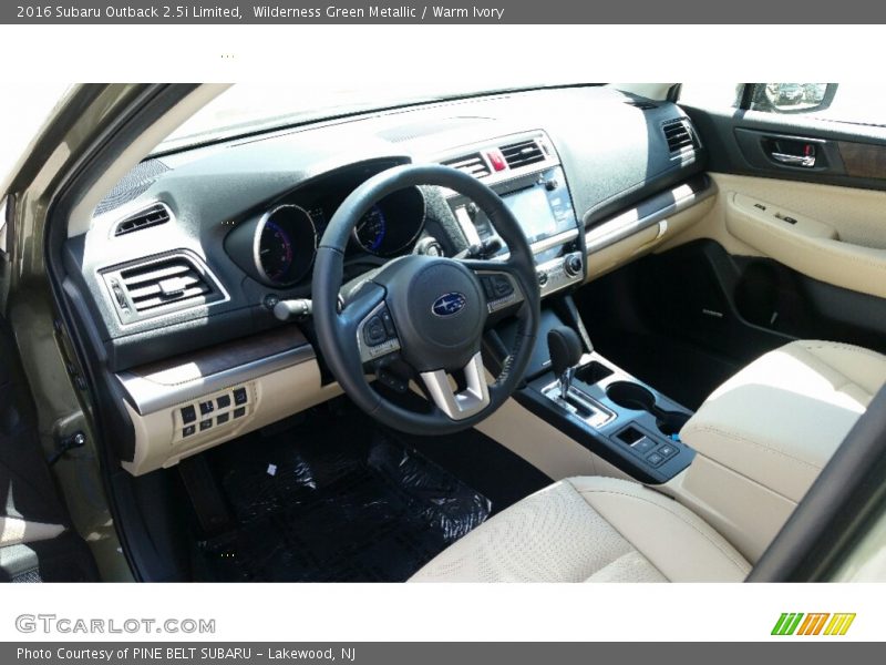 Wilderness Green Metallic / Warm Ivory 2016 Subaru Outback 2.5i Limited