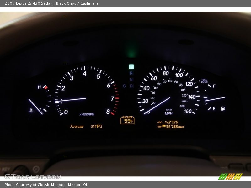 Black Onyx / Cashmere 2005 Lexus LS 430 Sedan