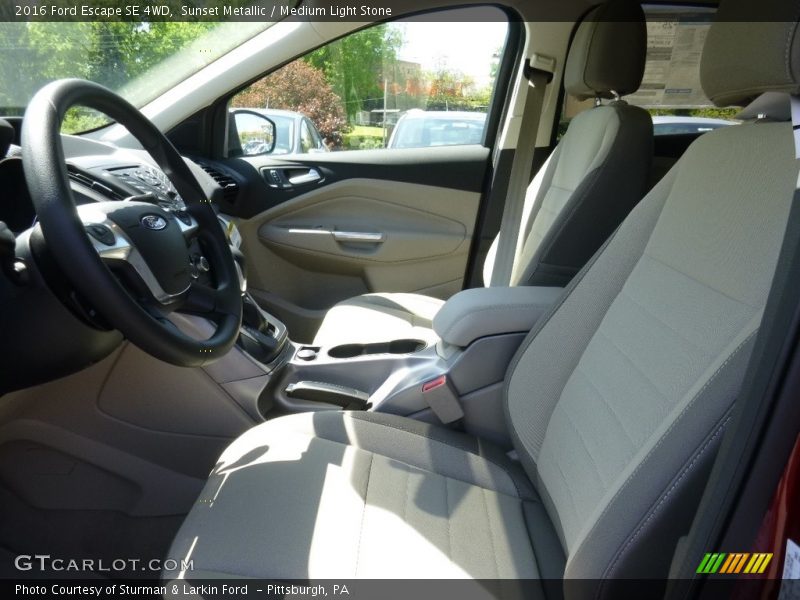 Sunset Metallic / Medium Light Stone 2016 Ford Escape SE 4WD