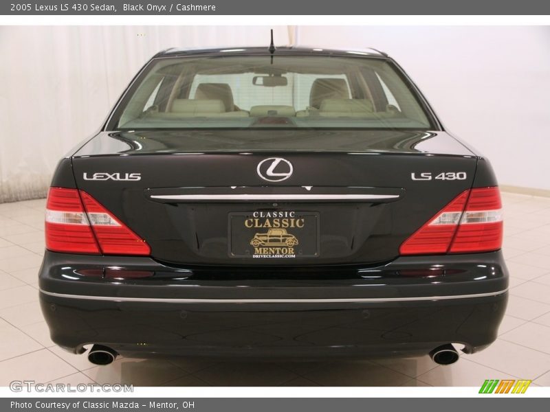 Black Onyx / Cashmere 2005 Lexus LS 430 Sedan
