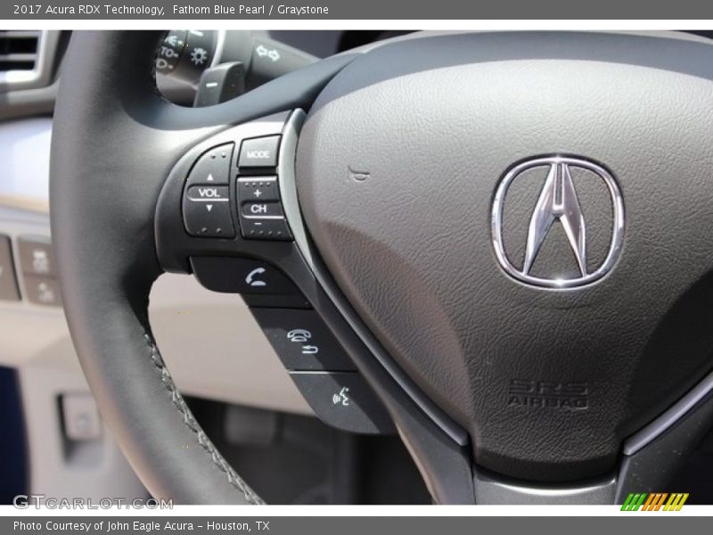 Fathom Blue Pearl / Graystone 2017 Acura RDX Technology