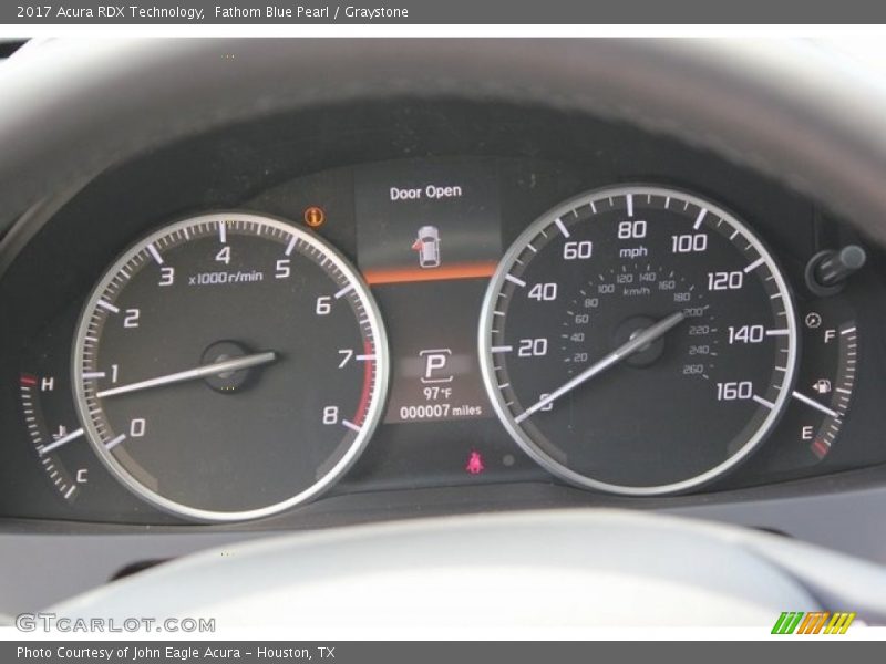 Fathom Blue Pearl / Graystone 2017 Acura RDX Technology