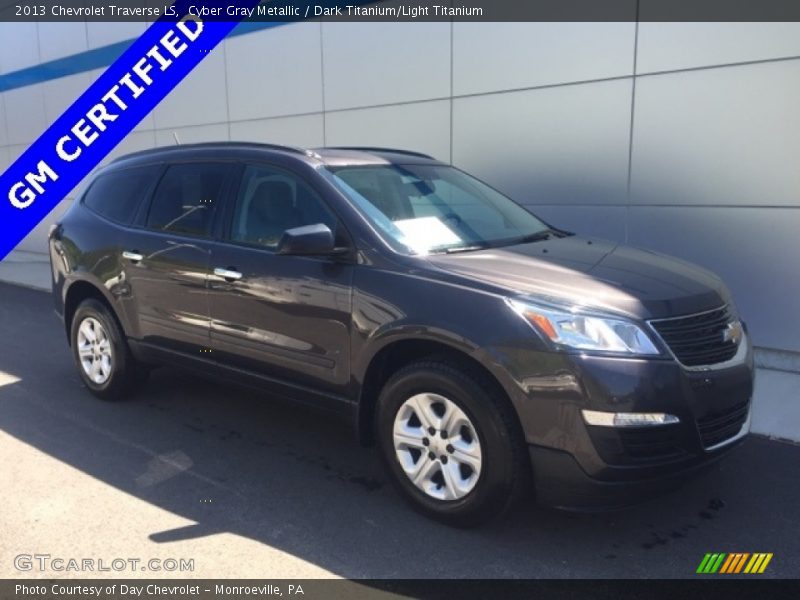 Cyber Gray Metallic / Dark Titanium/Light Titanium 2013 Chevrolet Traverse LS