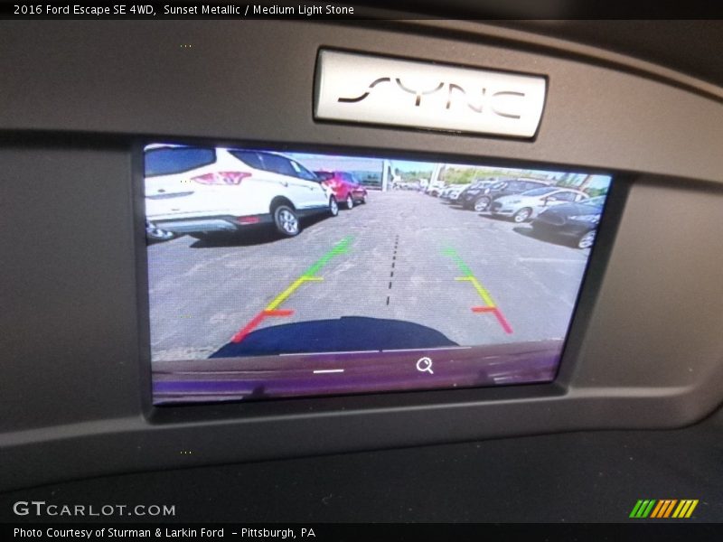 Sunset Metallic / Medium Light Stone 2016 Ford Escape SE 4WD