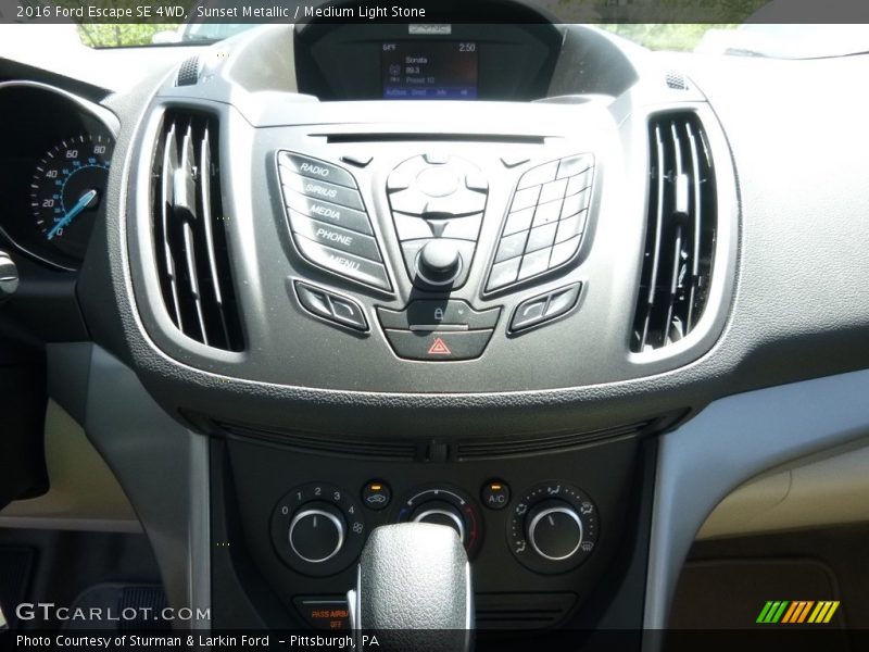 Sunset Metallic / Medium Light Stone 2016 Ford Escape SE 4WD