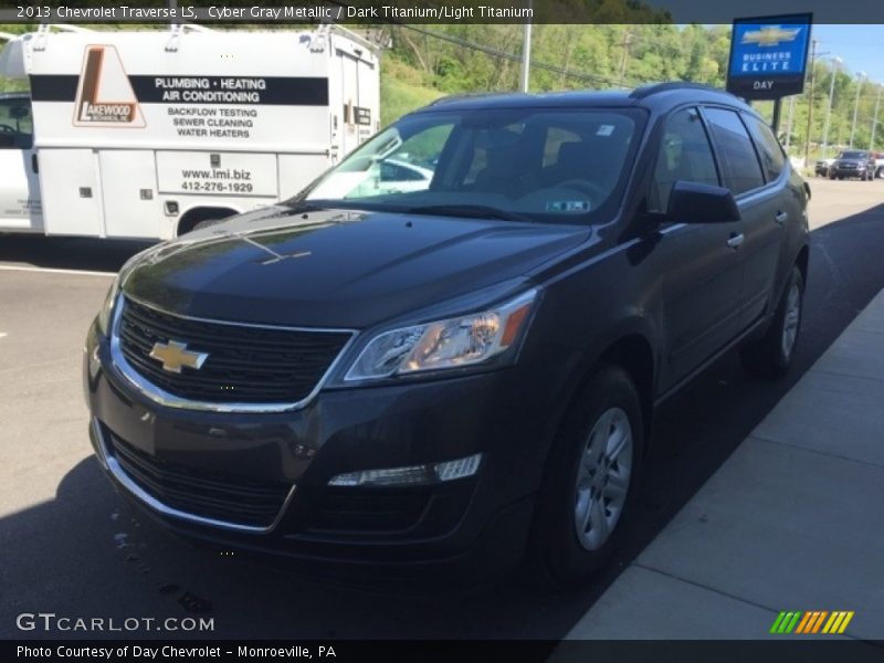 Cyber Gray Metallic / Dark Titanium/Light Titanium 2013 Chevrolet Traverse LS