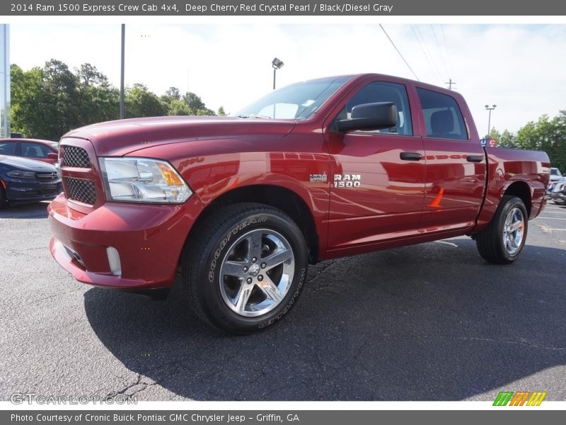 Deep Cherry Red Crystal Pearl / Black/Diesel Gray 2014 Ram 1500 Express Crew Cab 4x4