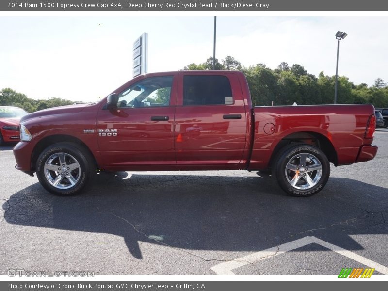 Deep Cherry Red Crystal Pearl / Black/Diesel Gray 2014 Ram 1500 Express Crew Cab 4x4