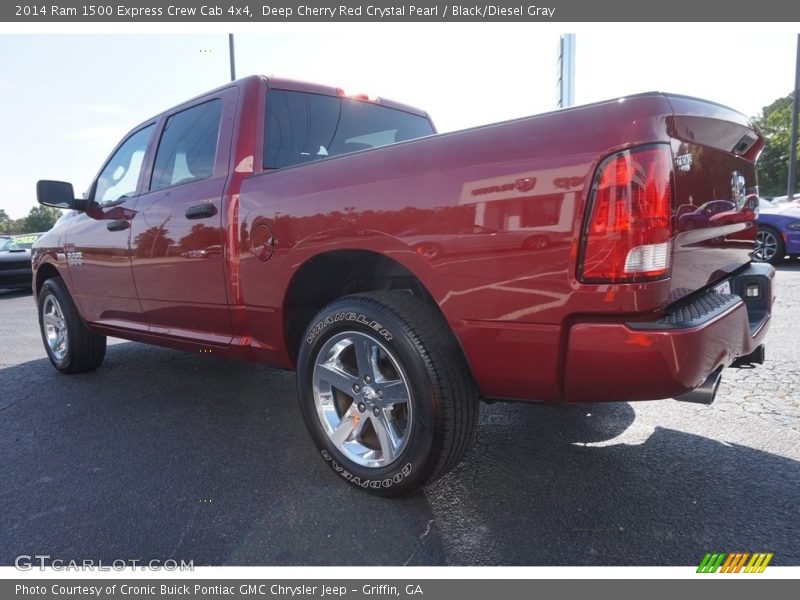 Deep Cherry Red Crystal Pearl / Black/Diesel Gray 2014 Ram 1500 Express Crew Cab 4x4