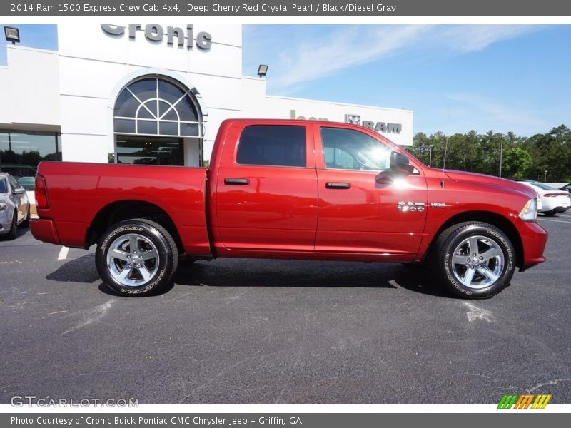 Deep Cherry Red Crystal Pearl / Black/Diesel Gray 2014 Ram 1500 Express Crew Cab 4x4