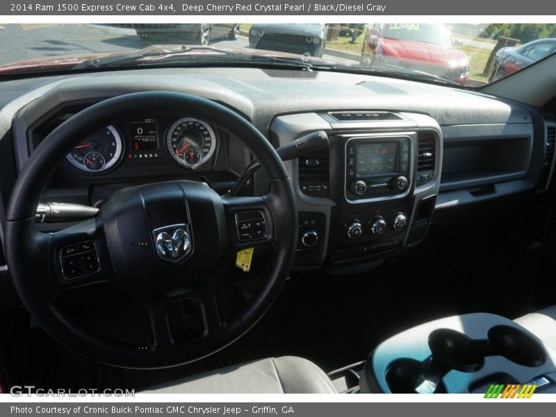 Deep Cherry Red Crystal Pearl / Black/Diesel Gray 2014 Ram 1500 Express Crew Cab 4x4