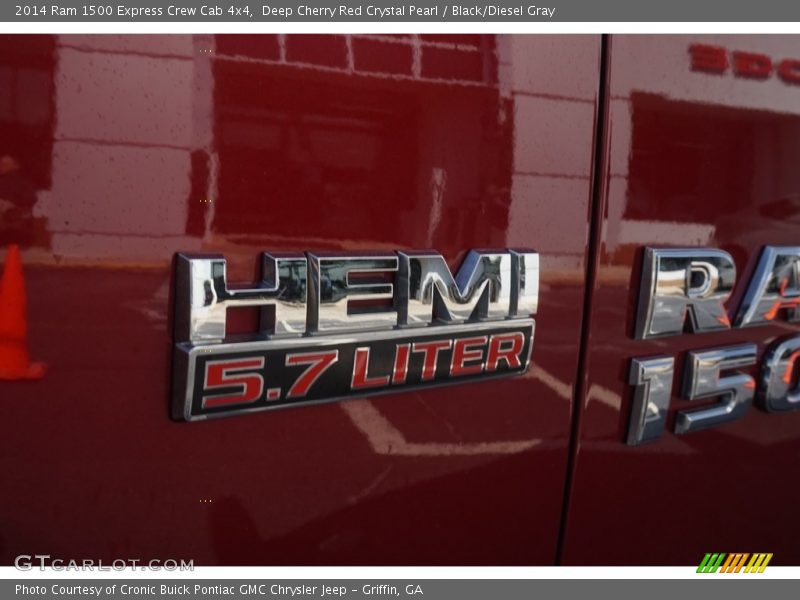 Deep Cherry Red Crystal Pearl / Black/Diesel Gray 2014 Ram 1500 Express Crew Cab 4x4