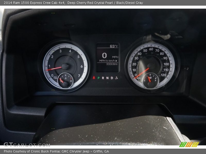 Deep Cherry Red Crystal Pearl / Black/Diesel Gray 2014 Ram 1500 Express Crew Cab 4x4