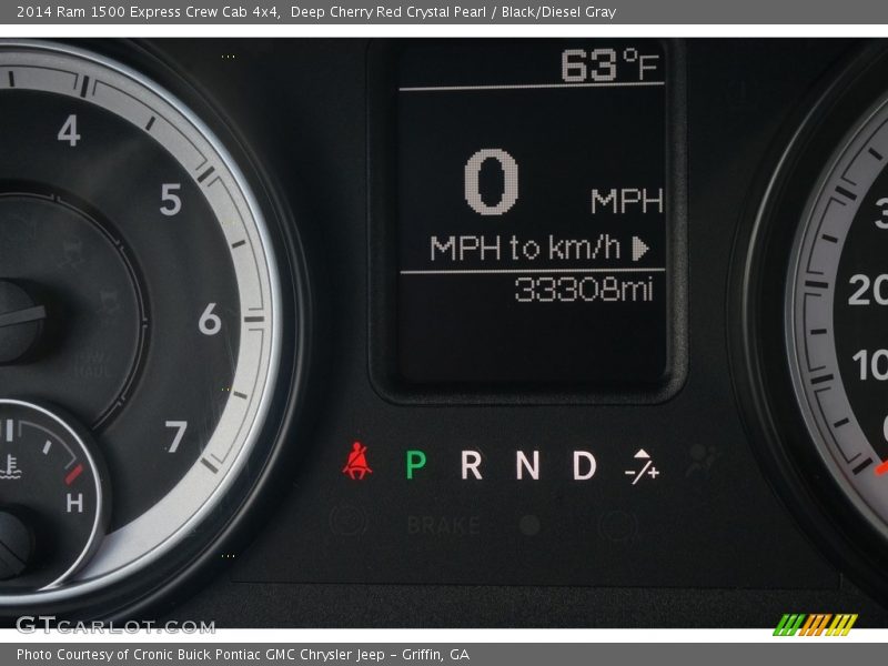 Deep Cherry Red Crystal Pearl / Black/Diesel Gray 2014 Ram 1500 Express Crew Cab 4x4