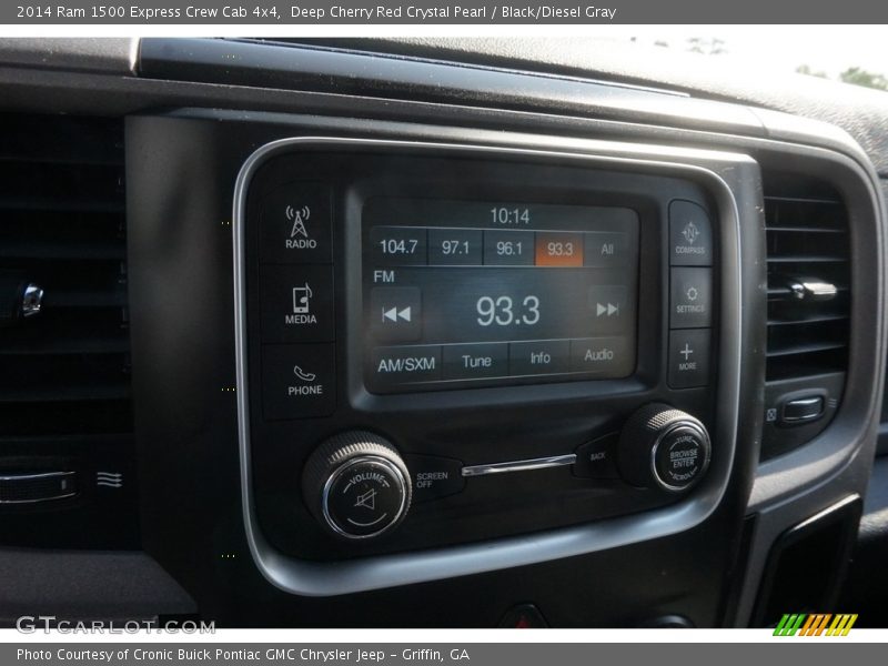 Deep Cherry Red Crystal Pearl / Black/Diesel Gray 2014 Ram 1500 Express Crew Cab 4x4