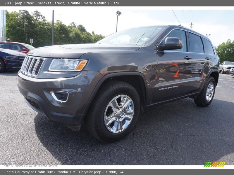 Granite Crystal Metallic / Black 2015 Jeep Grand Cherokee Laredo