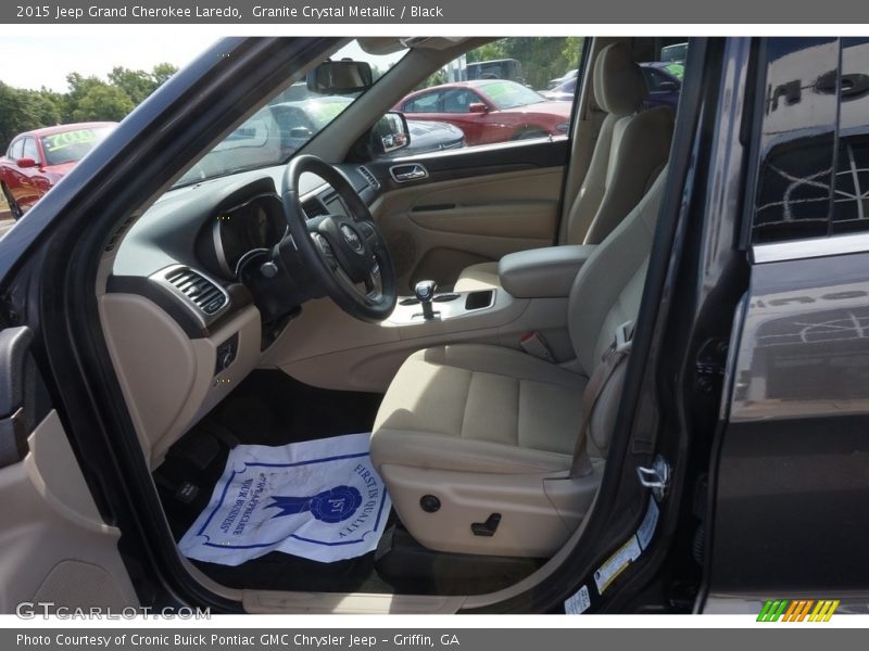Granite Crystal Metallic / Black 2015 Jeep Grand Cherokee Laredo