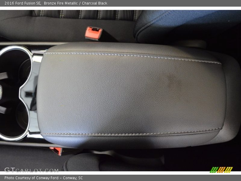 Bronze Fire Metallic / Charcoal Black 2016 Ford Fusion SE