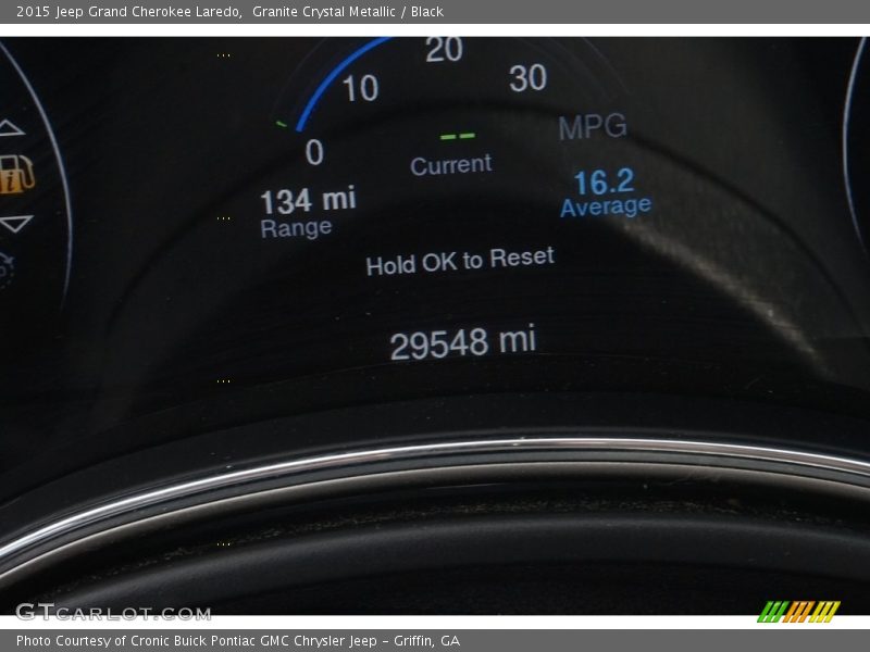 Granite Crystal Metallic / Black 2015 Jeep Grand Cherokee Laredo