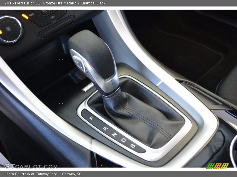 Bronze Fire Metallic / Charcoal Black 2016 Ford Fusion SE
