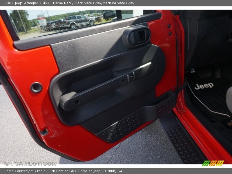 Flame Red / Dark Slate Gray/Medium Slate Gray 2009 Jeep Wrangler X 4x4
