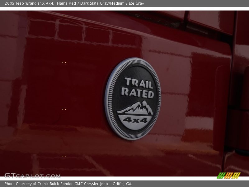 Flame Red / Dark Slate Gray/Medium Slate Gray 2009 Jeep Wrangler X 4x4